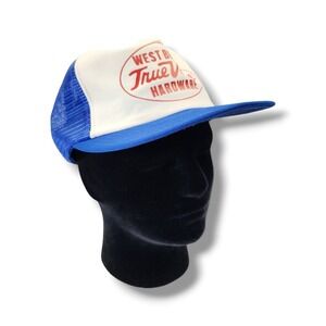 Vintage True Value Hardware Snapback Hat Adjustable Cap Mesh Trucker USA Made